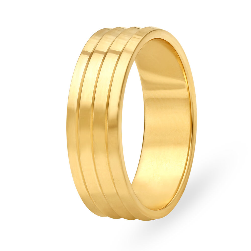 Buy Candere by Kalyan Jewellers 18kt Yellow Gold Ring for Men at Amazon.in